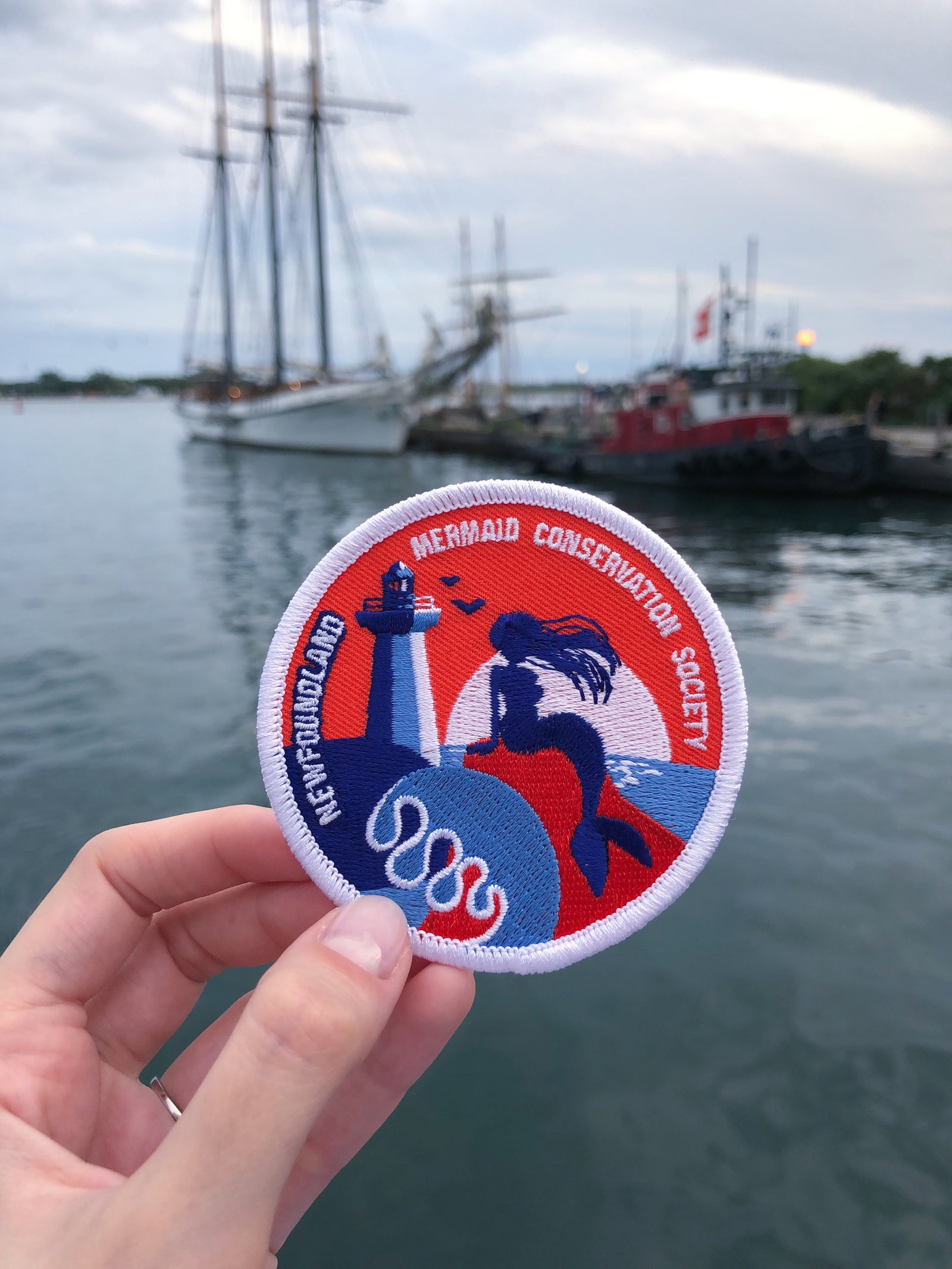 Mermaid Conservation Society of Newfoundland Iron-On Patch