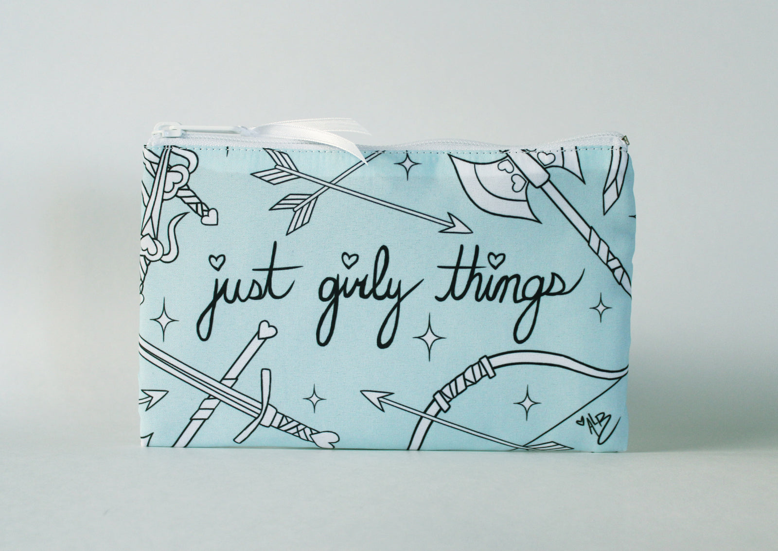 Just Girly Things Cosmetic Bag (Mint)
