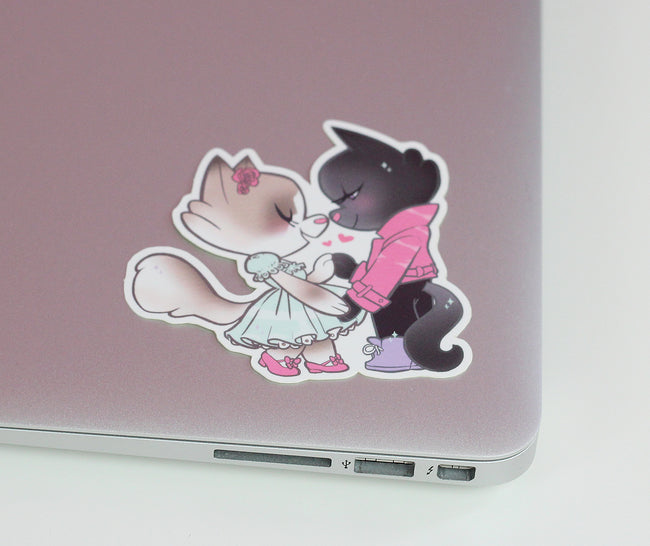 (Cat) Girls in Love Sticker