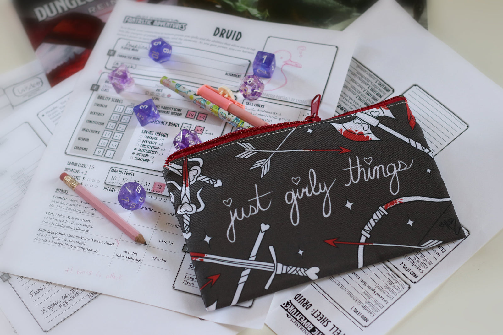 Just Girly Things Cosmetic Bag (Pink)