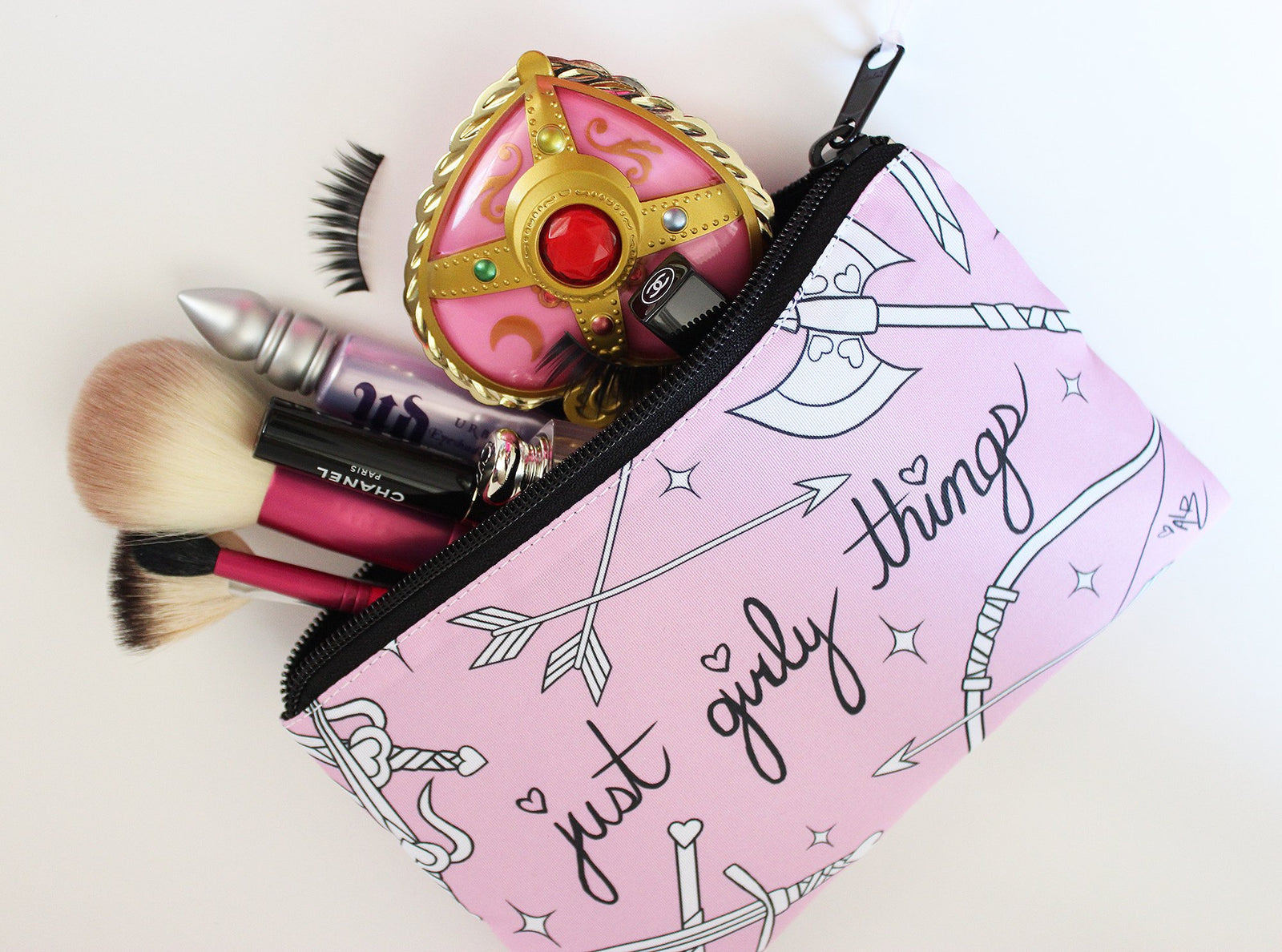 Just Girly Things Cosmetic Bag (Pink)