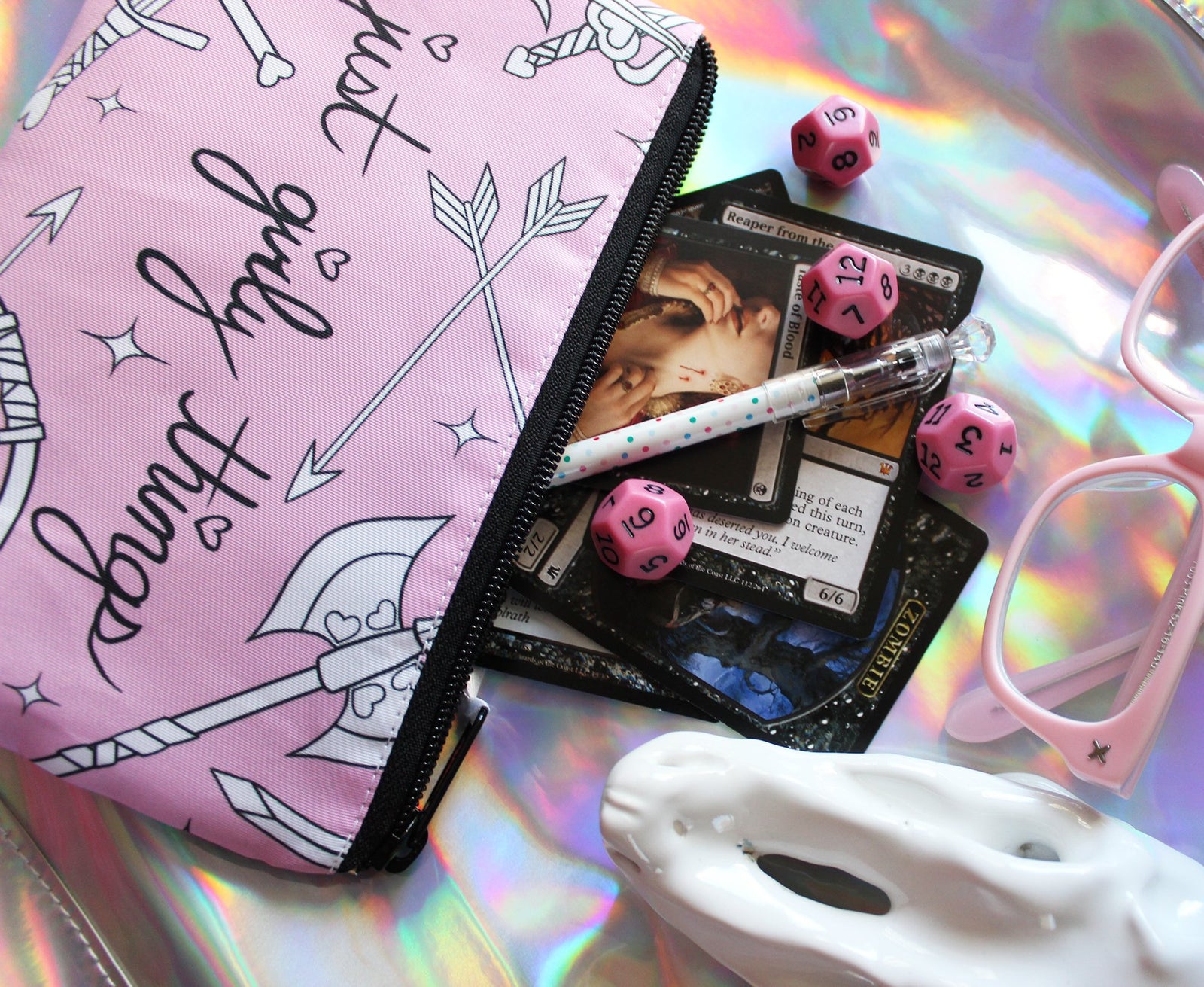Just Girly Things Cosmetic Bag (Pink)