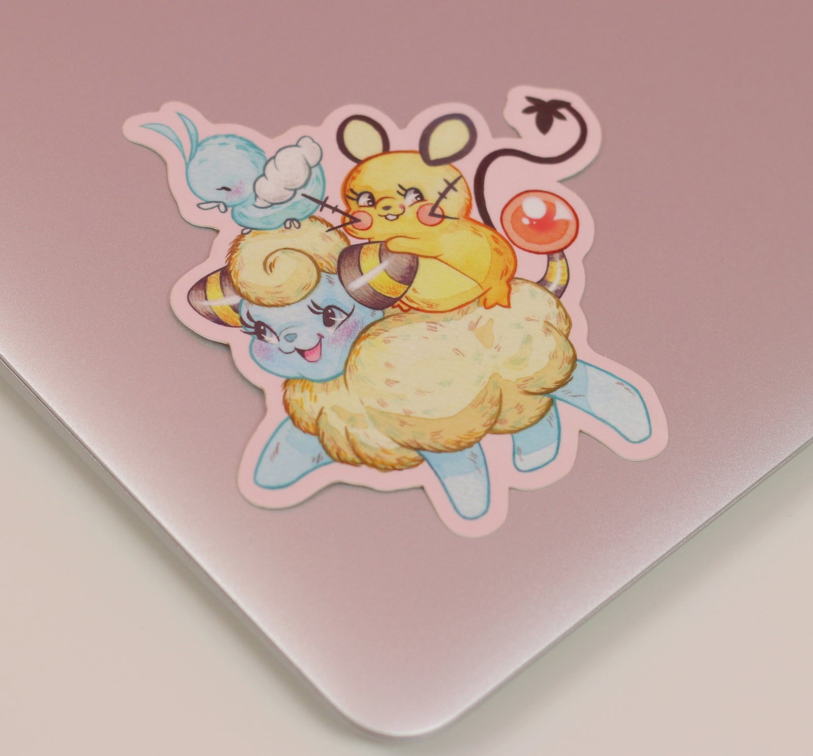 Little Golden Pokémon Mareep Sticker