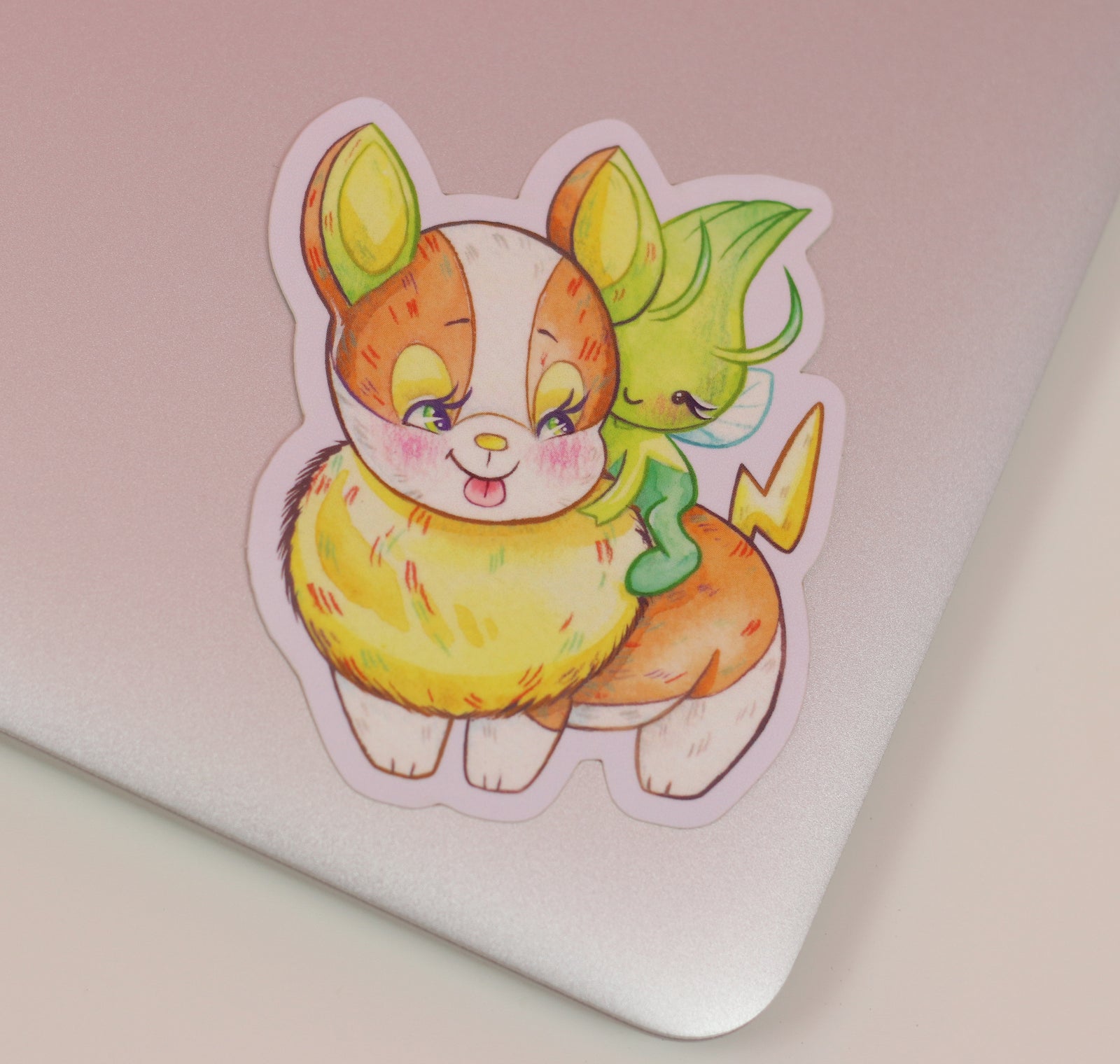 Little Golden Pokémon Yamper Sticker