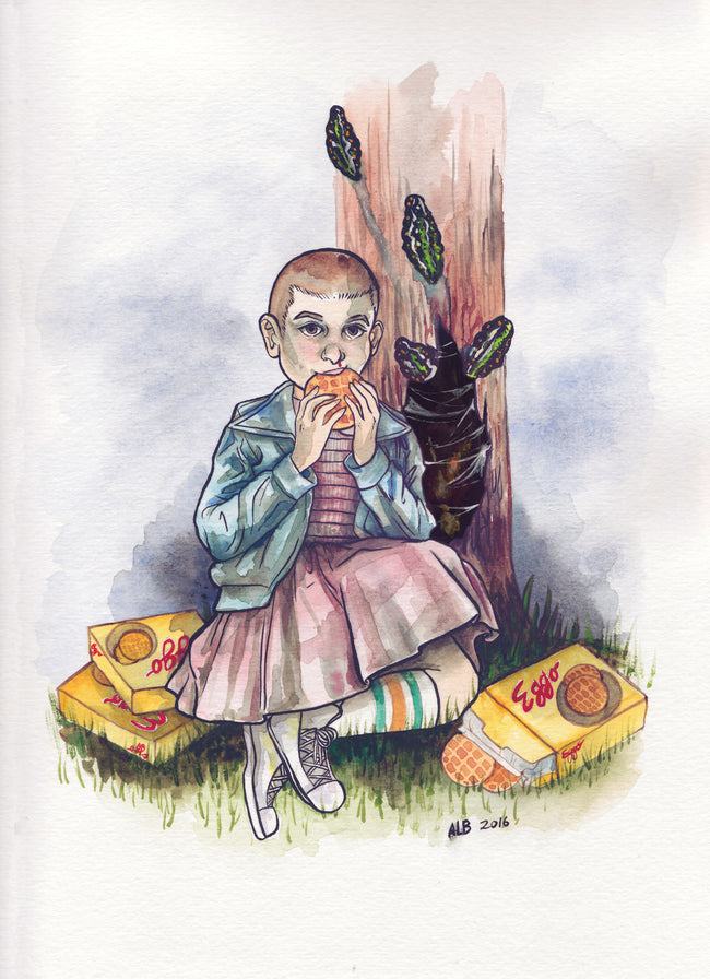 Original Painting: Eleven's Eggos